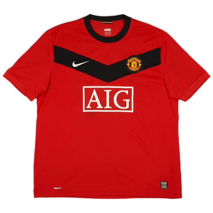 2009-10 Manchester United Home Shirt Owen #7 - 6/10 - (XL)