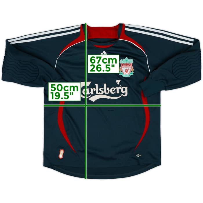 2006-07 Liverpool GK Shirt - 8/10 - (XL.Boys)