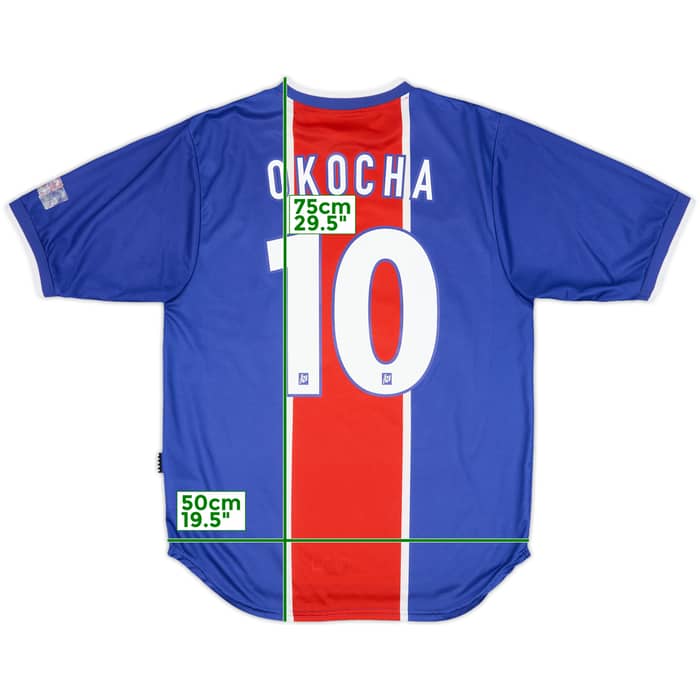 1999-00 Paris Saint-Germain Home Shirt Okocha #10 - 7/10 - (M)