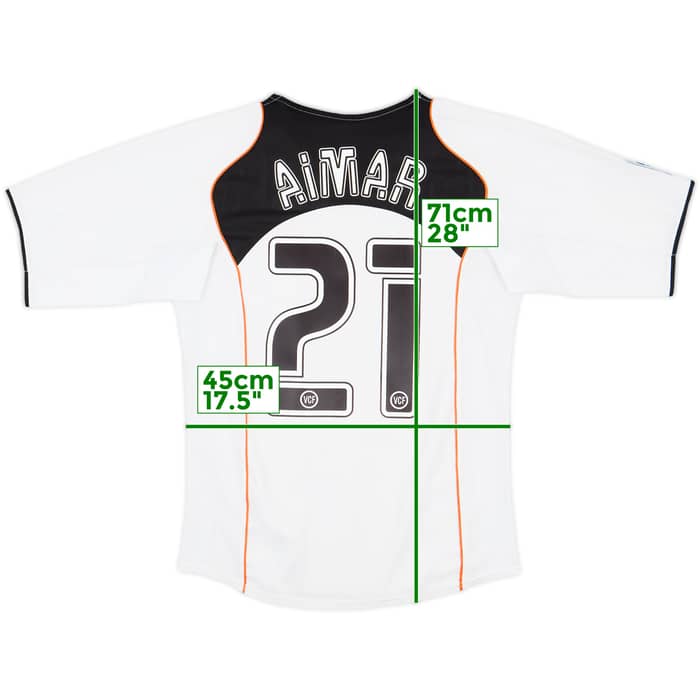 2004-05 Valencia Home Shirt Aimar #21 - 7/10 - (S)