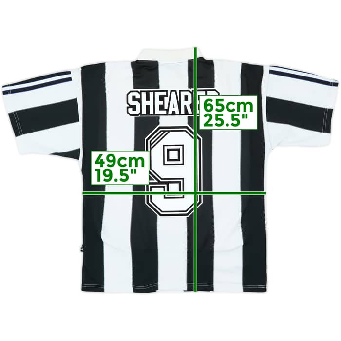 1995-97 Newcastle Home Shirt Shearer #9 - 8/10 - (S)