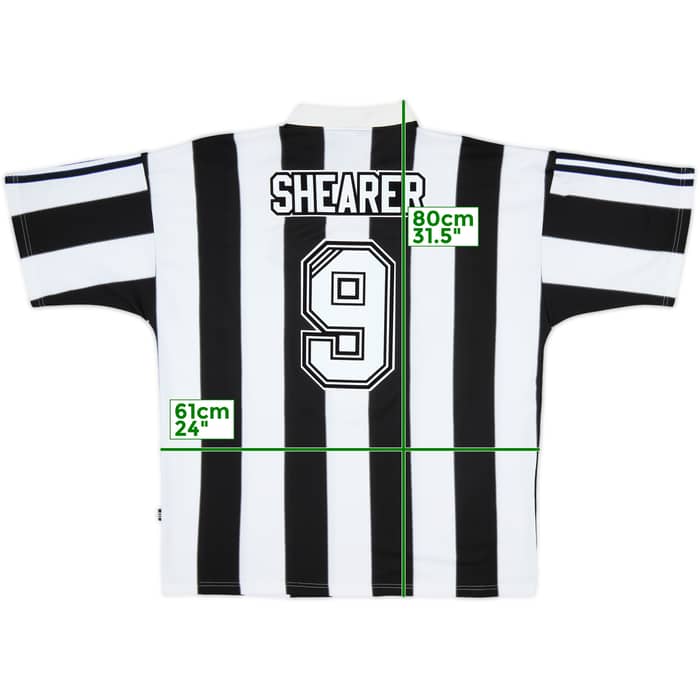 1995-97 Newcastle Home Shirt Shearer #9 - 10/10 - (XXL)