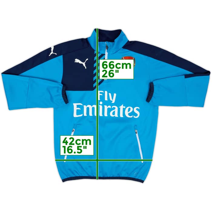 2015-16 Arsenal Puma 1/4 Zip Drill Top - 5/10 - (XL.Boys)