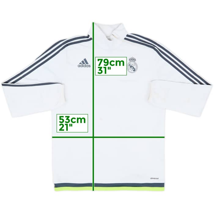 2015-16 Real Madrid adidas 1/4 Zip Drill Top - 5/10 - (M)