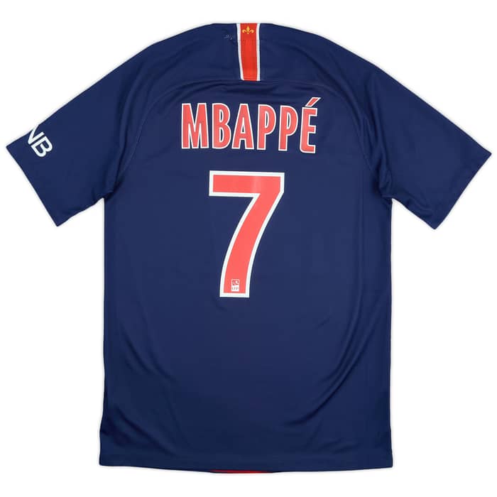 2018-19 Paris Saint-Germain Home Shirt Mbappe #7 - 6/10 - (S)