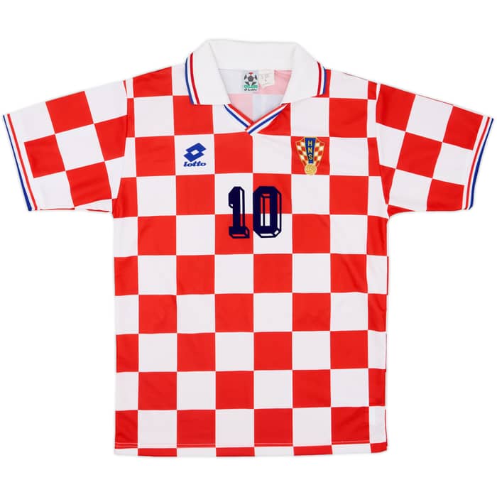 1996-98 Croatia Basic Home Shirt Boban #10 - 10/10 - (L)