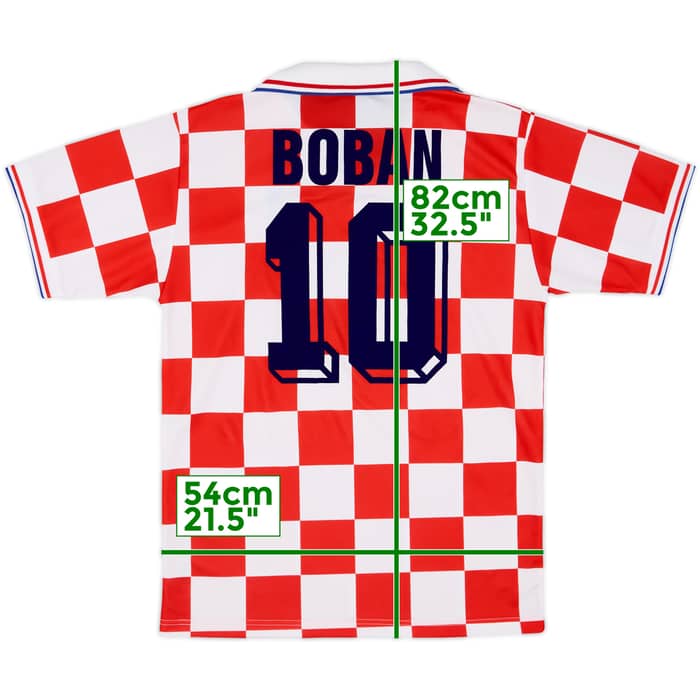 1996-98 Croatia Basic Home Shirt Boban #10 - 10/10 - (L)