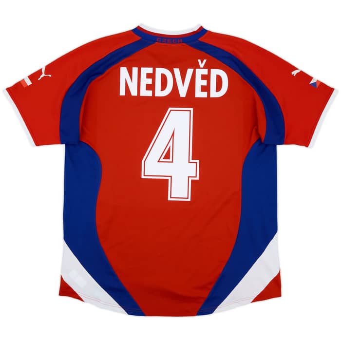 2000-02 Czech Republic Home Shirt Nedved #4 - 7/10 - (L)