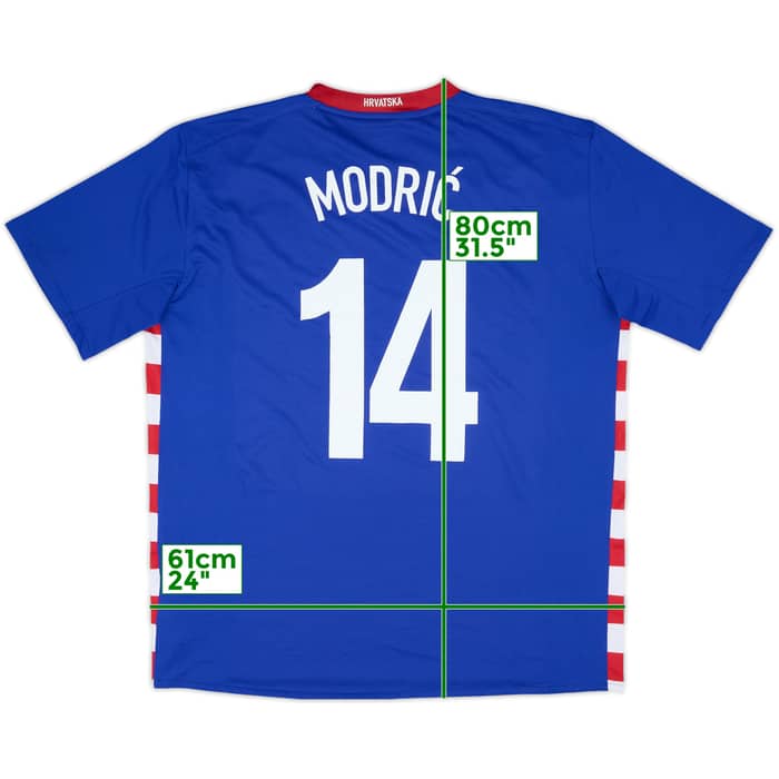 2007-09 Croatia Away Shirt Modric #14 - 8/10 - (XL)