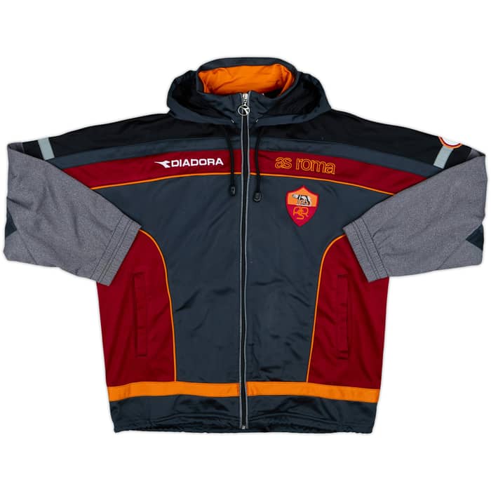 1999-00 Roma Diadora Hooded Tracksuit - 6/10 - (L)