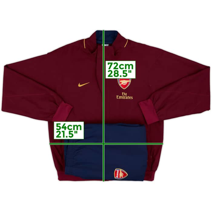 2007-08 Arsenal Nike Tracksuit - 6/10 - (M)