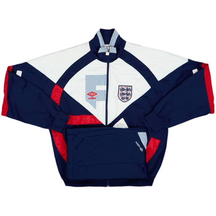 1990-92 England Umbro Tracksuit - 8/10 - (L)