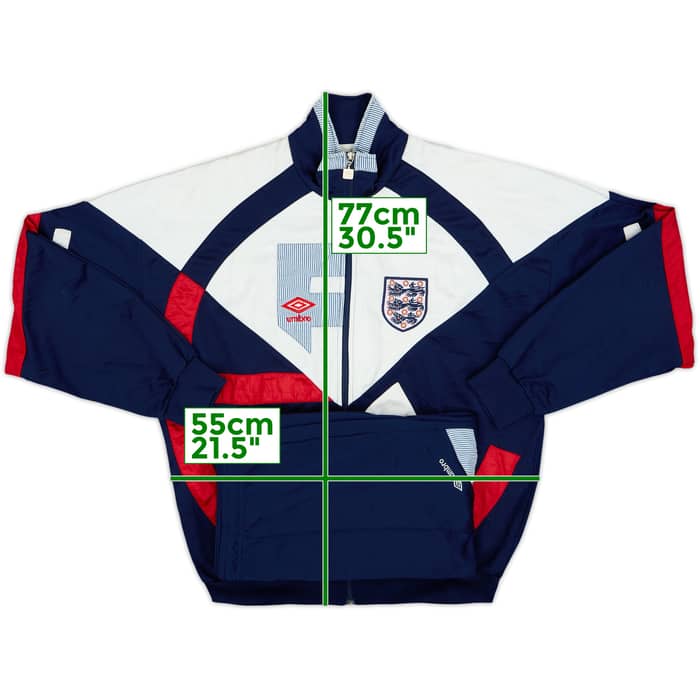 1990-92 England Umbro Tracksuit - 8/10 - (L)