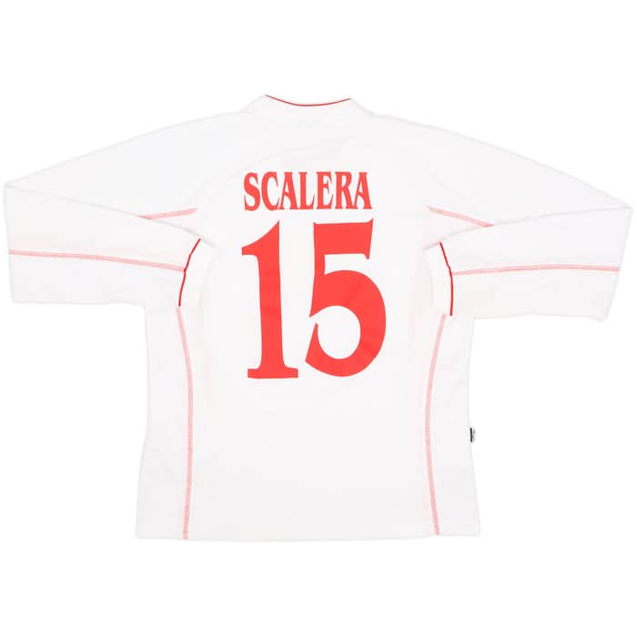 2014-15 Bari Youth Match Issue Away L/S Shirt Scalera #15