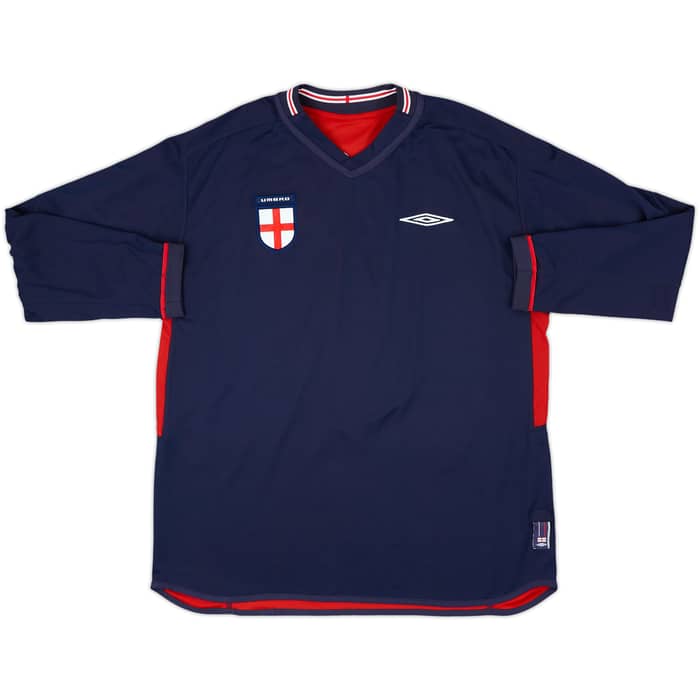 2002-04 England Away L/S Shirt Gerrard #4 - 8/10 - (L)