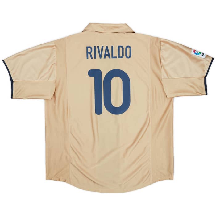 2001-03 Barcelona Away Shirt Rivaldo #10 - 8/10 - (XL)