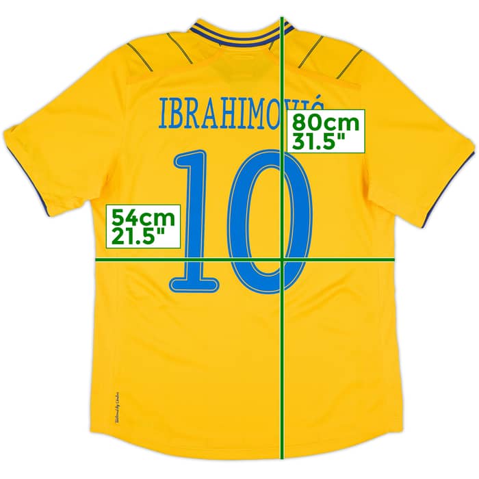 2012-13 Sweden Home Shirt Ibrahimovic #10 - 10/10 - (L)