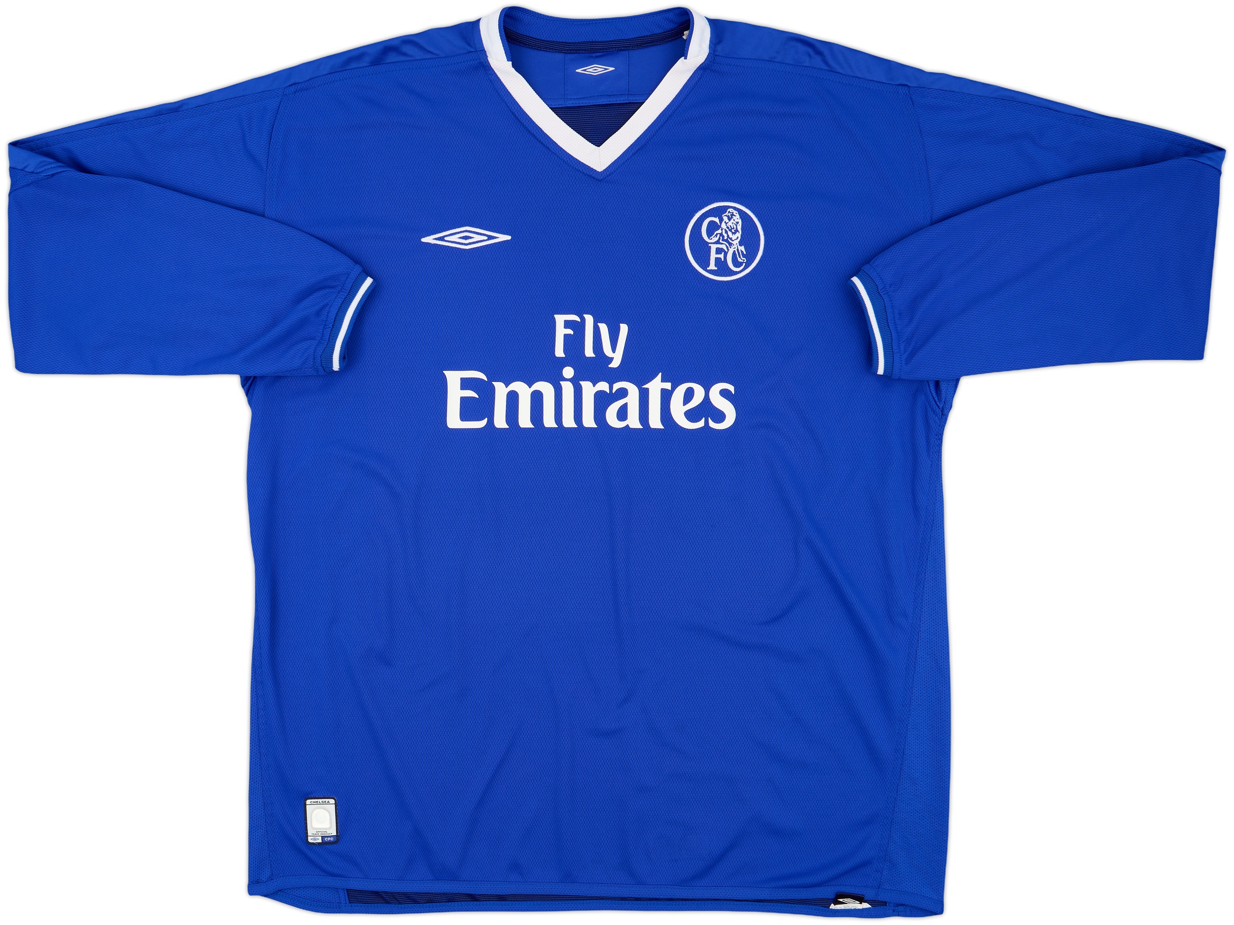 2003-05 Chelsea L/S Home Shirt Drogba #15 - 9/10 - (XXL)