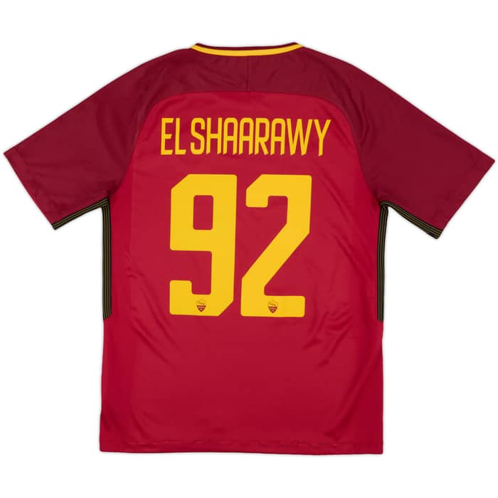 2017-18 Roma Home Shirt El Shaarawry #92 - 7/10 - (M)