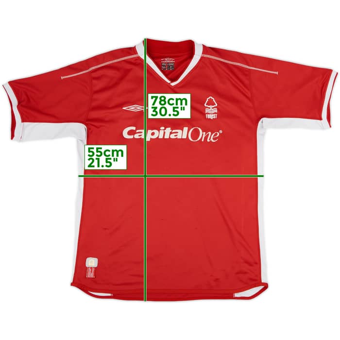 2002-03 Nottingham Forest Home Shirt - 6/10 - (XL)