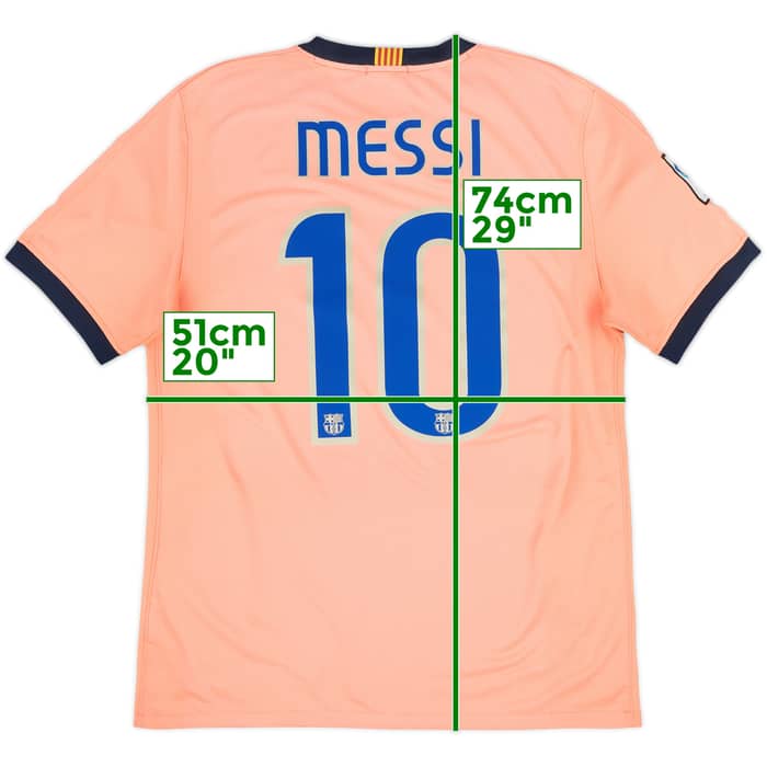 2009-10 Barcelona Away Shirt Messi #10 - 6/10 - (M)