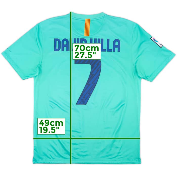 2010-11 Barcelona Away Shirt David Villa #7 - 8/10 - (L)