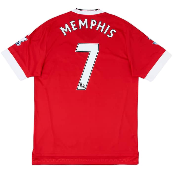 2015-16 Manchester United Home Shirt Memphis #7 - 8/10 - (M)