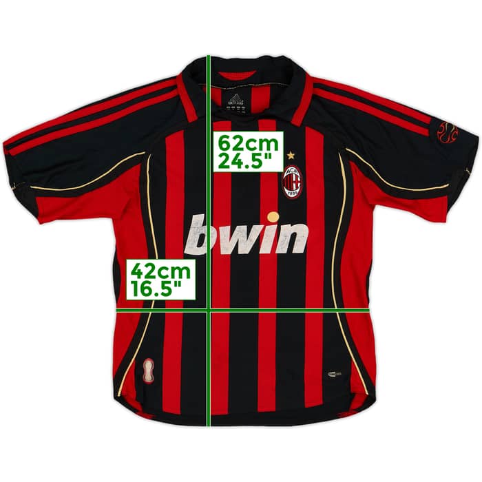 2006-07 AC Milan Home Shirt - 6/10 - (M.Boys)