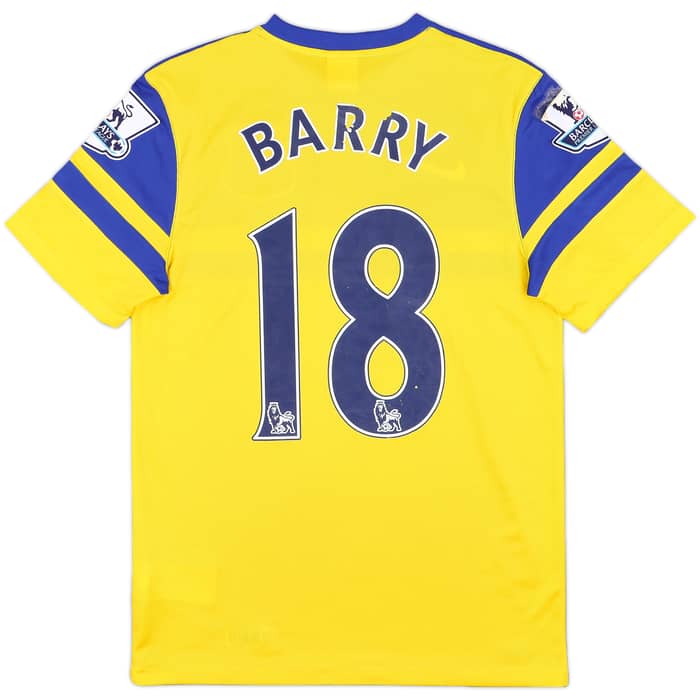 2013-14 Everton Away Shirt Barry #18 - 4/10 - (S)