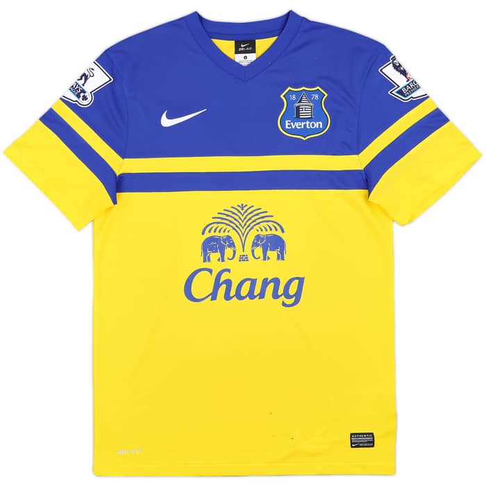2013-14 Everton Away Shirt Barry #18 - 4/10 - (S)