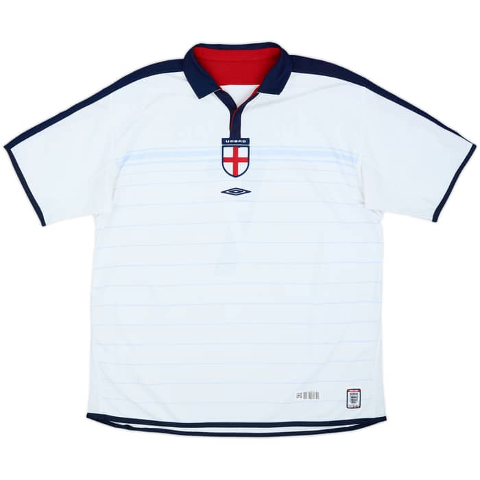 2003-05 England Home Shirt Beckham #7 - 6/10 - (XXL)