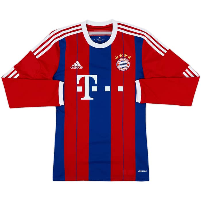 2014-15 Bayern Munich Home L/S Shirt Lewandowski #9 - 7/10 - (S)
