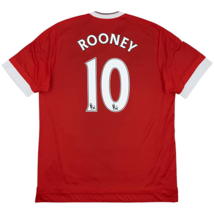 2015-16 Manchester United Home Shirt Rooney #10 - 5/10 - (XL)