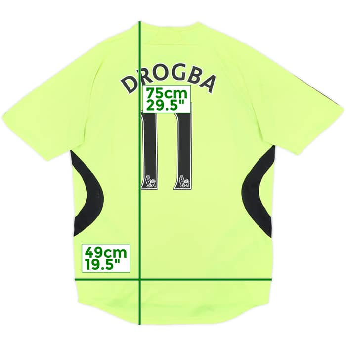 2007-08 Chelsea Away Shirt Drogba #11 - 6/10 - (M)