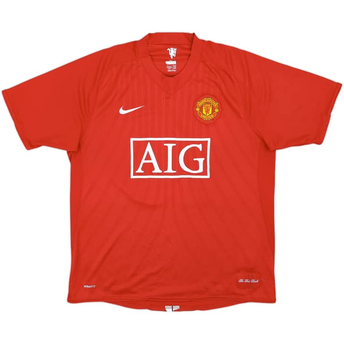 2007-09 Manchester United Home Shirt Solskjaer #20 - 5/10 - (L)