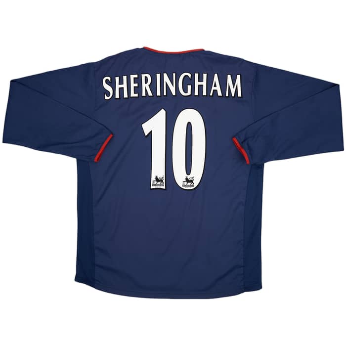 2003-04 Portsmouth Away L/S Shirt Sheringham #10 - 8/10 - (L)