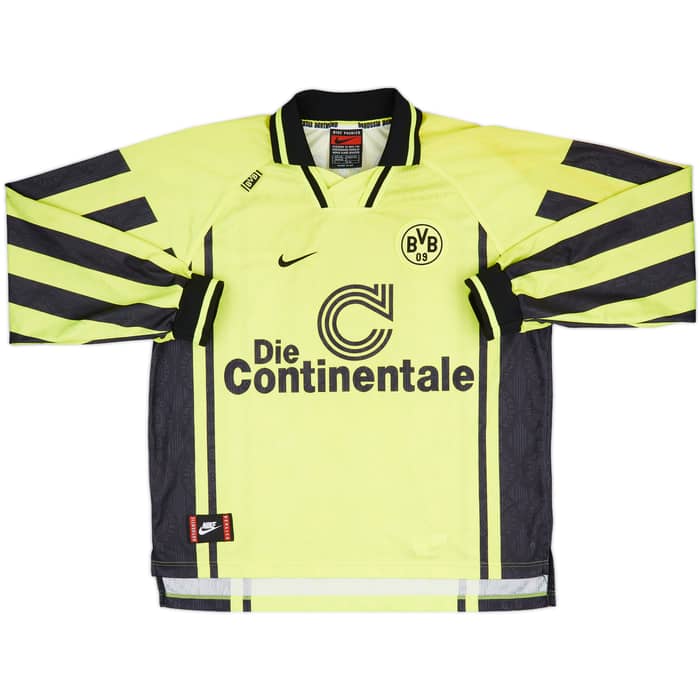 1996-97 Borussia Dortmund Home L/S Shirt Sousa #19 - 9/10 - (XXL)