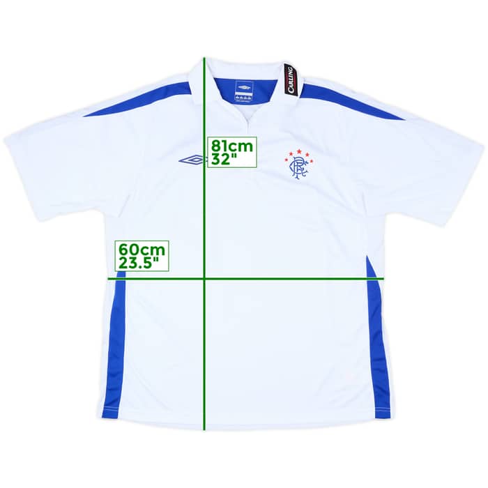 2009-10 Rangers Umbro 1/4 Zip Training Polo - 10/10 - (XL)