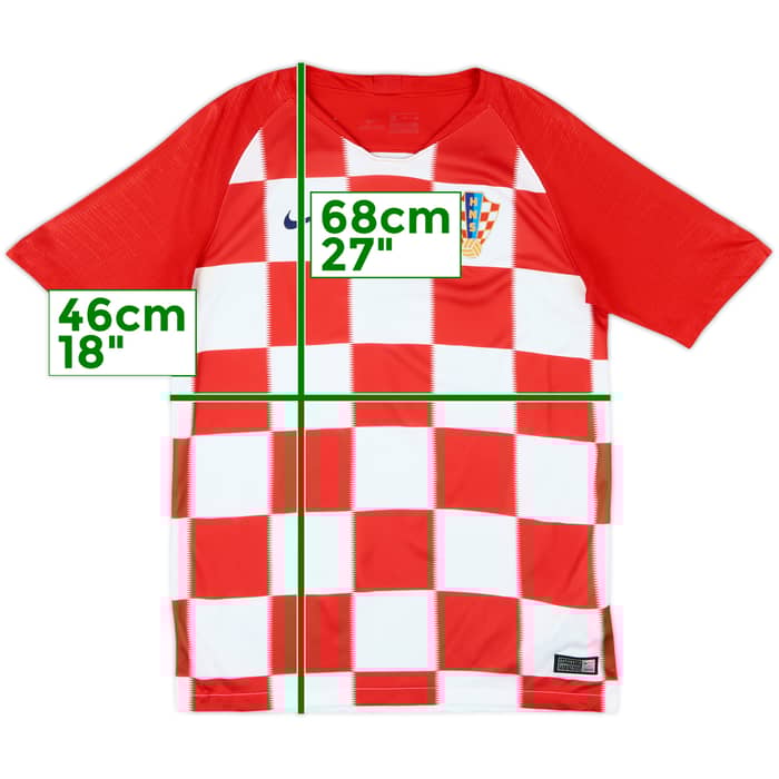 2018-19 Croatia Home Shirt - 8/10 - (XL.Boys)