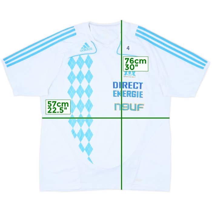 2010-11 Olympique Marseille Player Issue Training Shirt #4 - 8/10 - (XL)