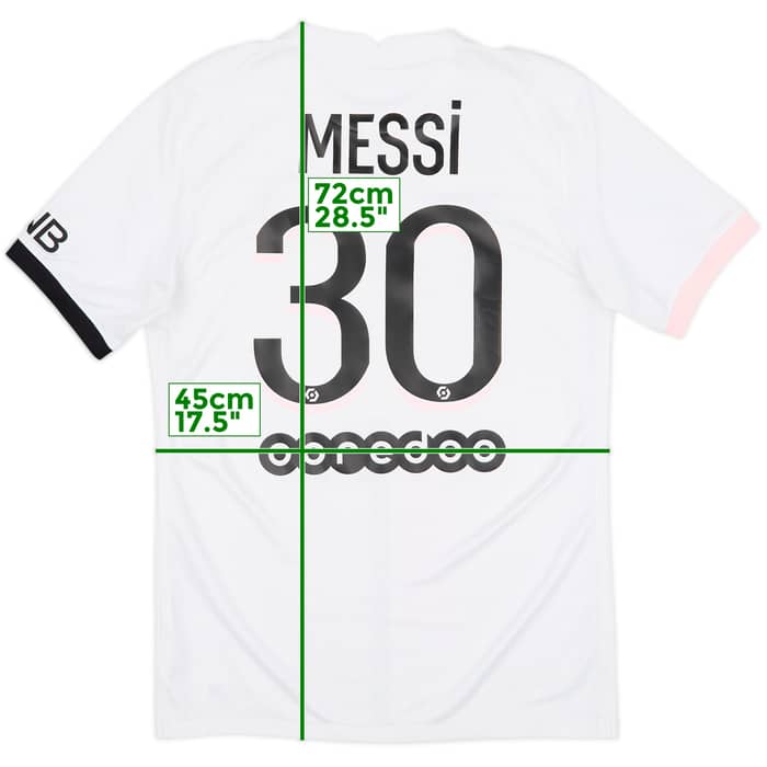 2021-22 Paris Saint-Germain Away Shirt Messi #30 - 5/10 - (S)