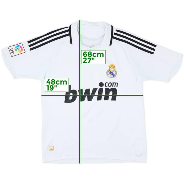 2008-09 Real Madrid Home Shirt - 5/10 - (XL.Boys)