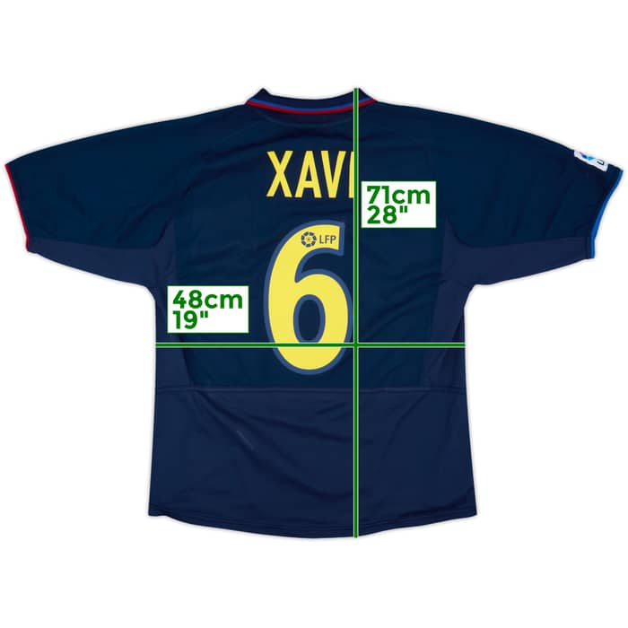 2002-03 Barcelona Away Shirt Xavi #6 - 6/10 - (L)