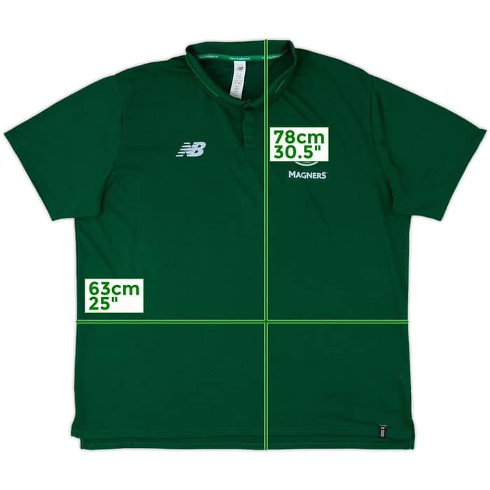2018-19 Celtic New Balance Polo Shirt - 8/10 - (XXL)