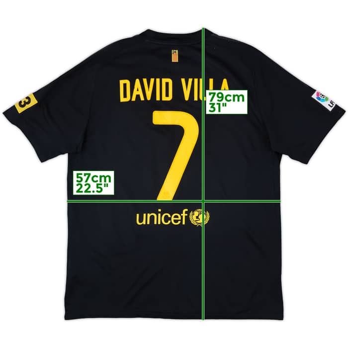 2011-12 Barcelona Away Shirt David Villa #7 - 6/10 - (XL)