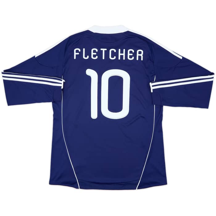 2010-11 Scotland Home L/S Shirt Fletcher #10 - 8/10 - (XL)