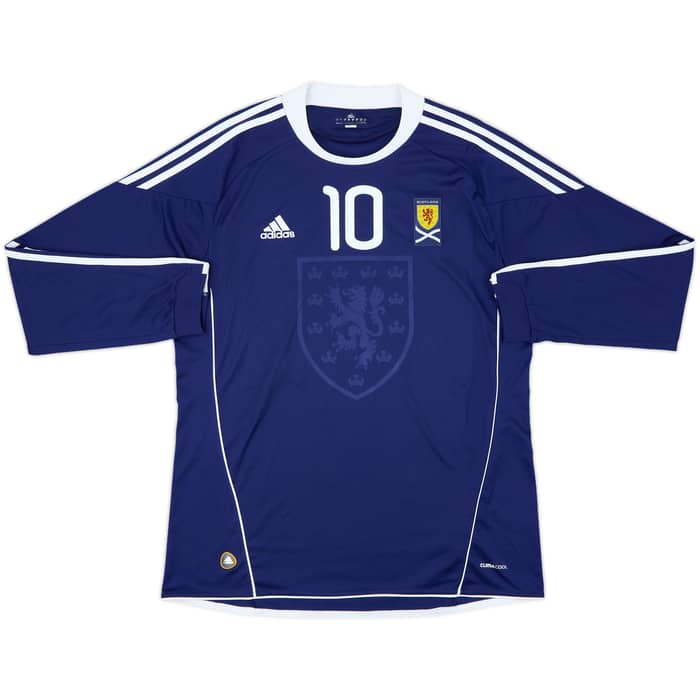 2010-11 Scotland Home L/S Shirt Fletcher #10 - 8/10 - (XL)
