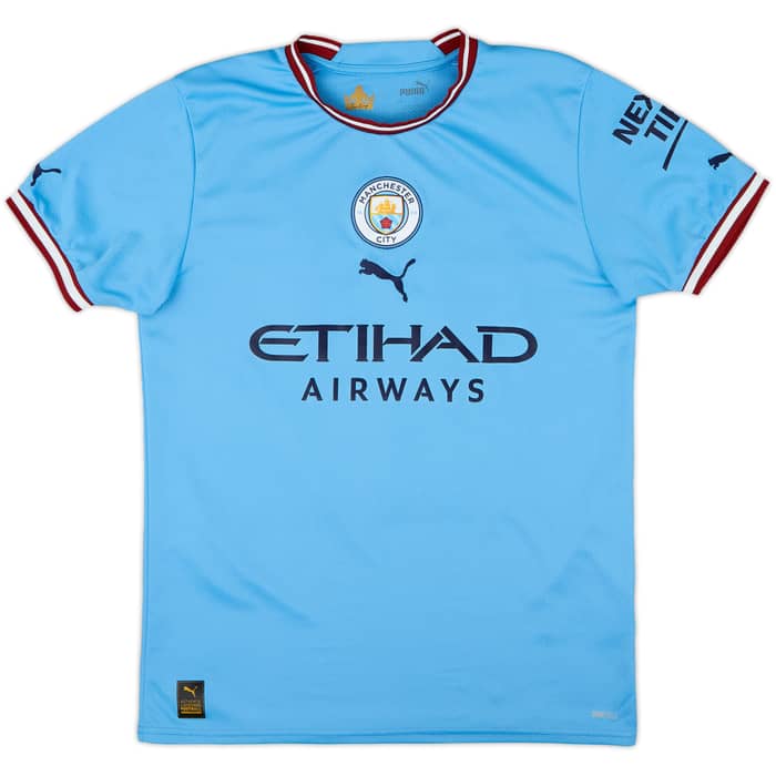 2022-23 Manchester City Home Shirt De Bruyne #17 - 8/10 - (S)