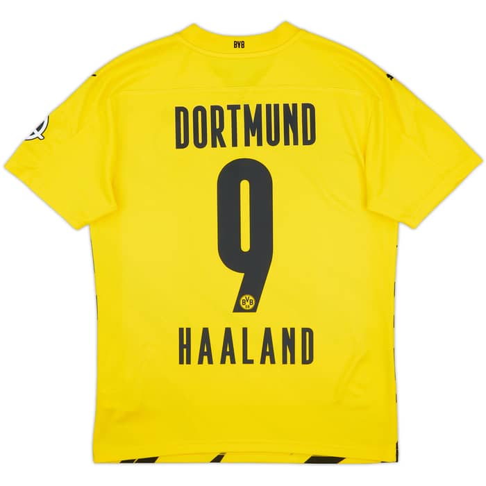 2020-21 Borussia Dortmund Home Shirt Haaland #9 - 9/10 - (M)