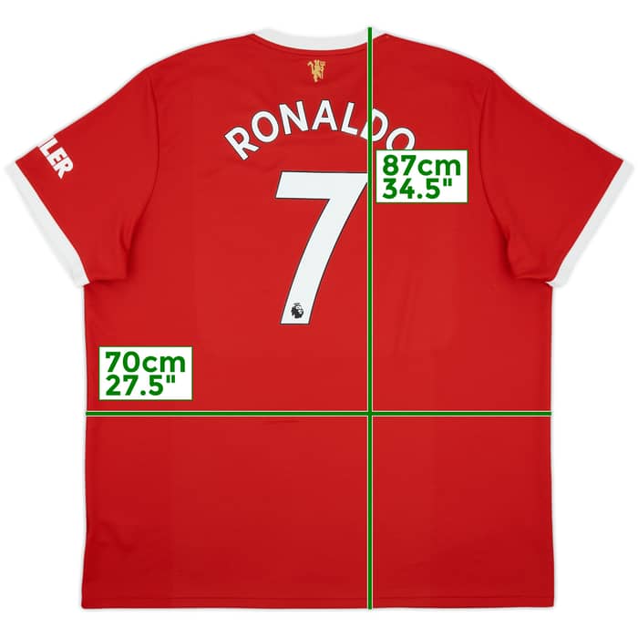 2021-22 Manchester United Home Shirt Ronaldo #7 - 9/10 - (3XL)